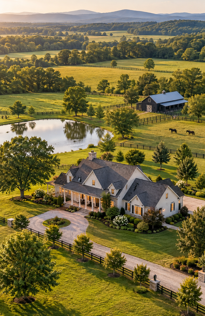 Golden Estate at Sunset